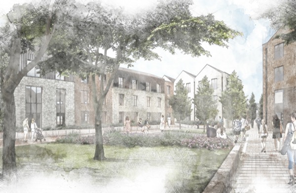 20 Illustrative view of new courtyard